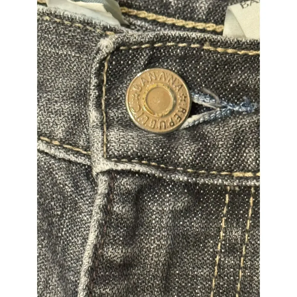 Vintage Banana Republic Relaxed Fit Jeans Mens 34x32 Gray 100% Cotton READ